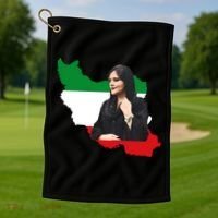 Mahsa Amini Women Life Freedom Golf Towel thumb 1