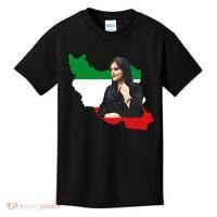Mahsa Amini Women Life Freedom Kids T-Shirt thumb 0