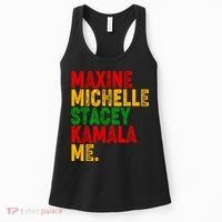 Maxine Michelle Stacey Kamala Me Black History Month Women's Tank Top thumb 0