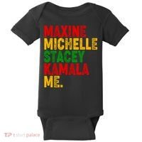 Maxine Michelle Stacey Kamala Me Black History Month Baby Bodysuit thumb 0