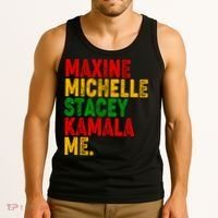 Maxine Michelle Stacey Kamala Me Black History Month Tank Top thumb 3
