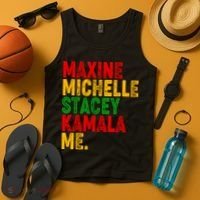 Maxine Michelle Stacey Kamala Me Black History Month Tank Top thumb 4