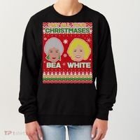 May All Your Christmases Bea White Ugly Christmas Women's Sweatshirt thumb 0