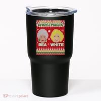 May All Your Christmases Bea White Ugly Christmas Tumbler thumb 0