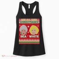 May All Your Christmases Bea White Ugly Christmas Women's Tank Top thumb 0
