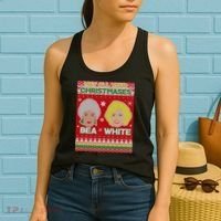 May All Your Christmases Bea White Ugly Christmas Women's Tank Top thumb 2