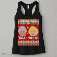 May All Your Christmases Bea White Ugly Christmas Women's Tank Top thumb 3