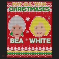 May All Your Christmases Bea White Ugly Christmas Hat thumb 2