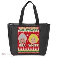 May All Your Christmases Bea White Ugly Christmas Tote Bag thumb 0