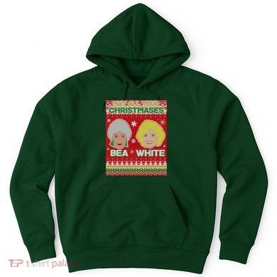 May All Your Christmases Bea White Ugly Christmas Hoodie