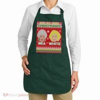 May All Your Christmases Bea White Ugly Christmas Apron thumb 2