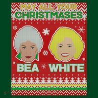 May All Your Christmases Bea White Ugly Christmas Apron thumb 3