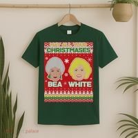 May All Your Christmases Bea White Ugly Christmas T-Shirt thumb 2