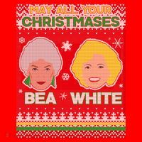 May All Your Christmases Bea White Ugly Christmas Santa Hat thumb 1