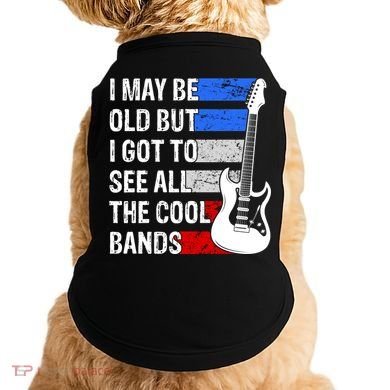 May Be Old Cool Bands Classic Music Doggie Tank