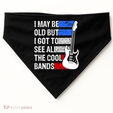 May Be Old Cool Bands Classic Music USA-Made Doggie Bandana