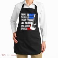 May Be Old Cool Bands Classic Music Apron thumb 2
