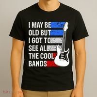 May Be Old Cool Bands Classic Music T-Shirt thumb 3