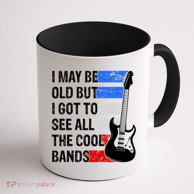 May Be Old Cool Bands Classic Music Coffee Mug back