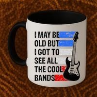 May Be Old Cool Bands Classic Music Coffee Mug thumb 2