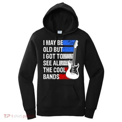 May Be Old Cool Bands Classic Music Women's Hoodie