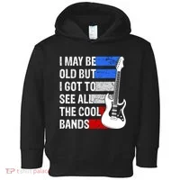 May Be Old Cool Bands Classic Music Toddler Hoodie thumb 0