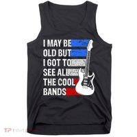 May Be Old Cool Bands Classic Music Tank Top thumb 0
