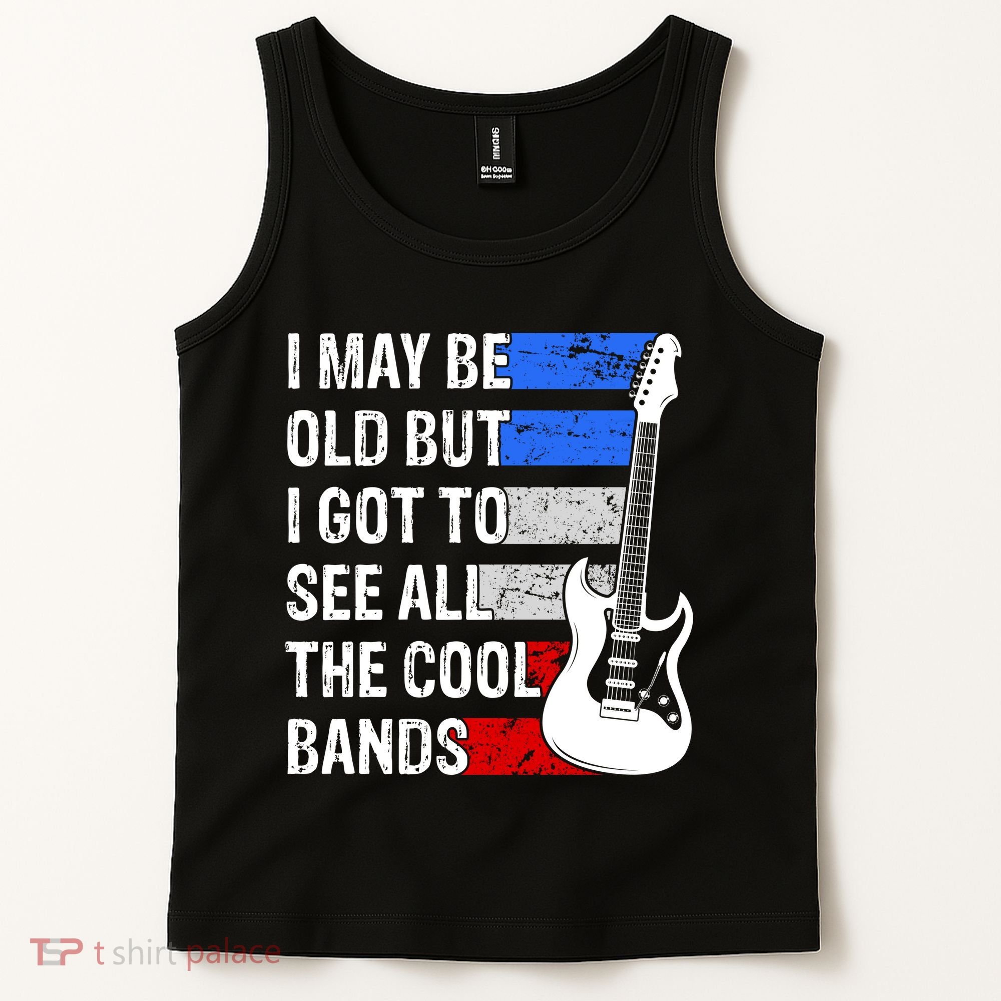 May Be Old Cool Bands Classic Music Tank Top