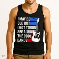 May Be Old Cool Bands Classic Music Tank Top thumb 3