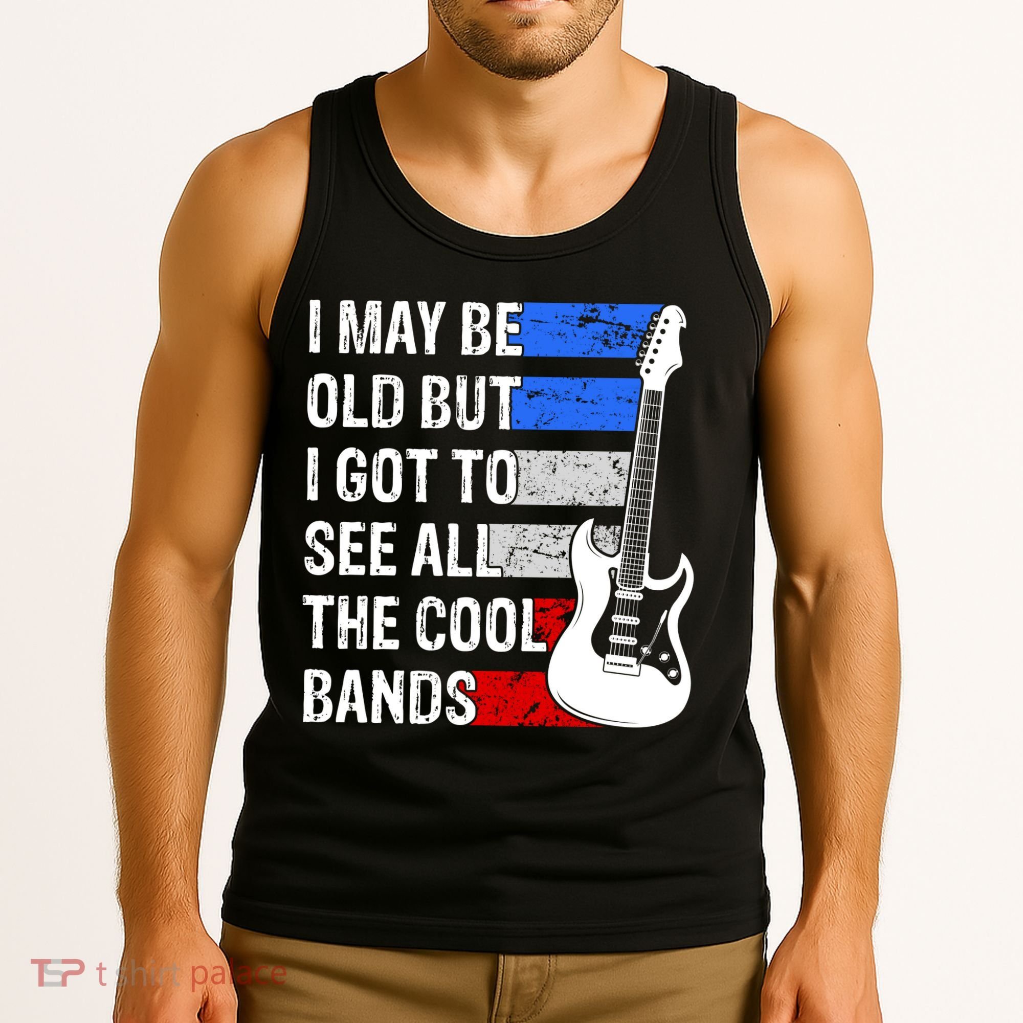 May Be Old Cool Bands Classic Music Tank Top