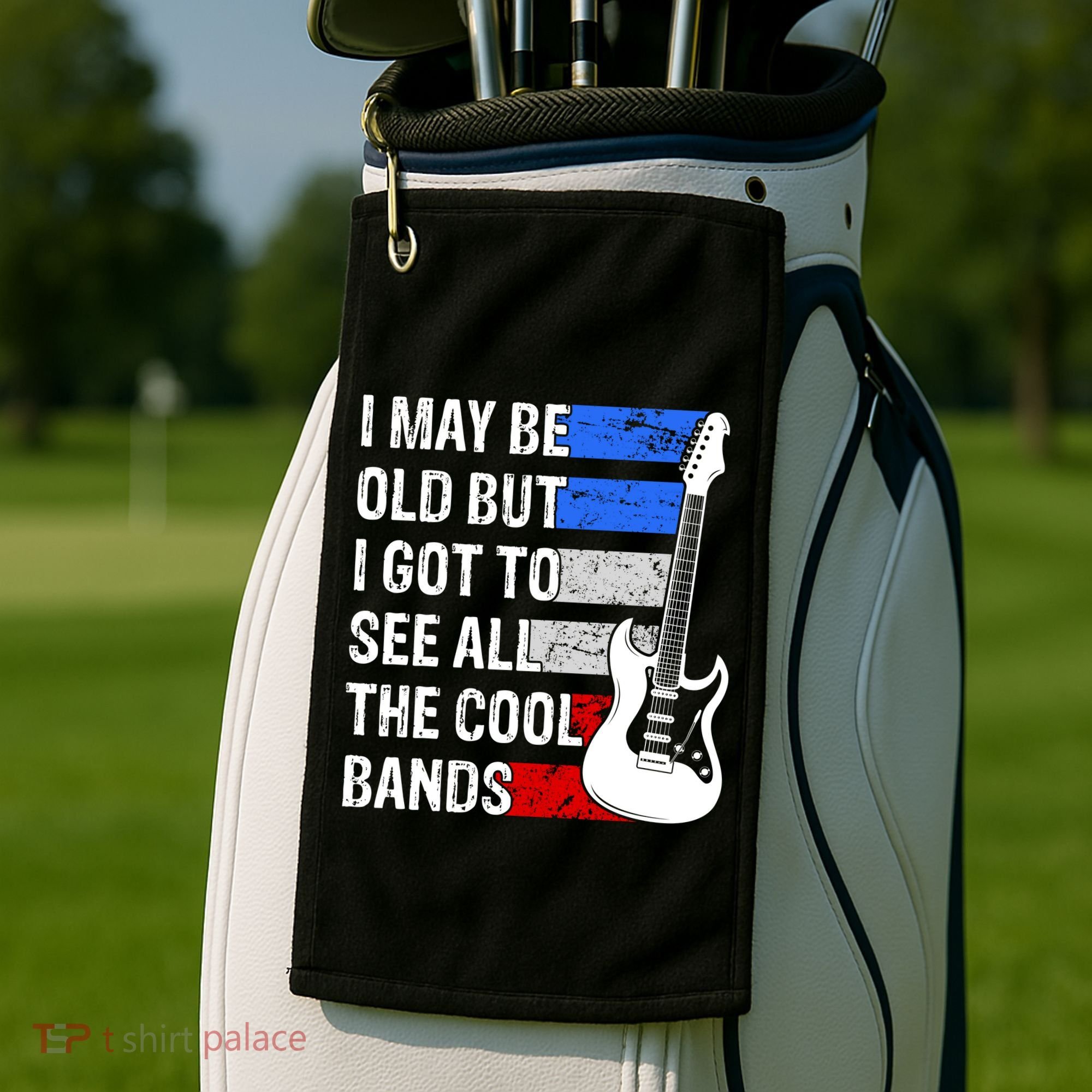 May Be Old Cool Bands Classic Music Golf Towel