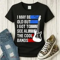 May Be Old Cool Bands Classic Music Women's T-Shirt thumb 3