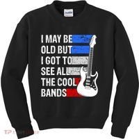 May Be Old Cool Bands Classic Music Kids Sweatshirt thumb 0