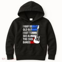 May Be Old Cool Bands Classic Music Kids Hoodie thumb 0