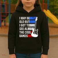 May Be Old Cool Bands Classic Music Kids Hoodie thumb 3