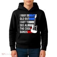 May Be Old Cool Bands Classic Music Kids Hoodie thumb 4