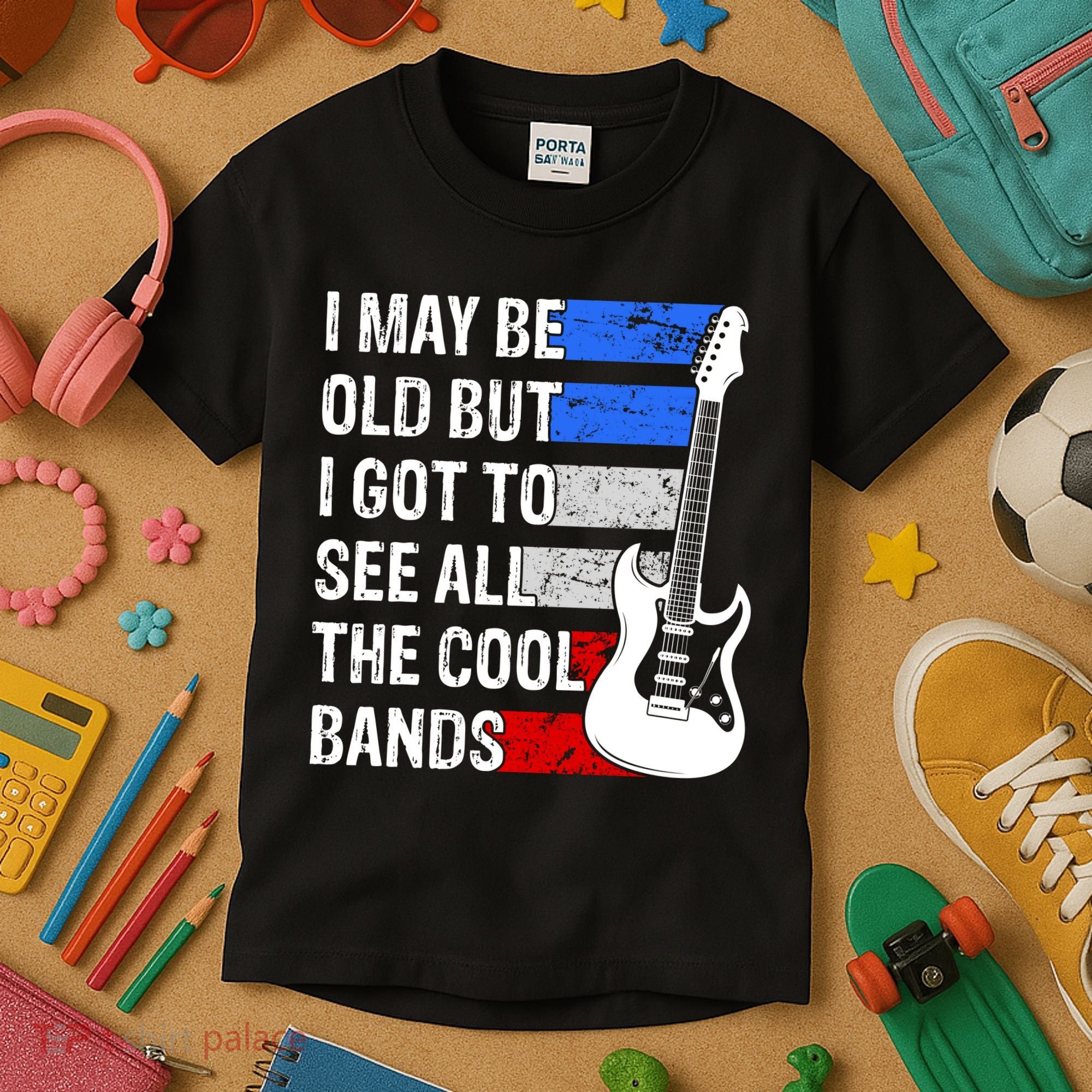 May Be Old Cool Bands Classic Music Kids T-Shirt