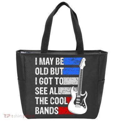 May Be Old Cool Bands Classic Music Tote Bag