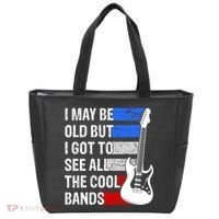 May Be Old Cool Bands Classic Music Tote Bag thumb 0