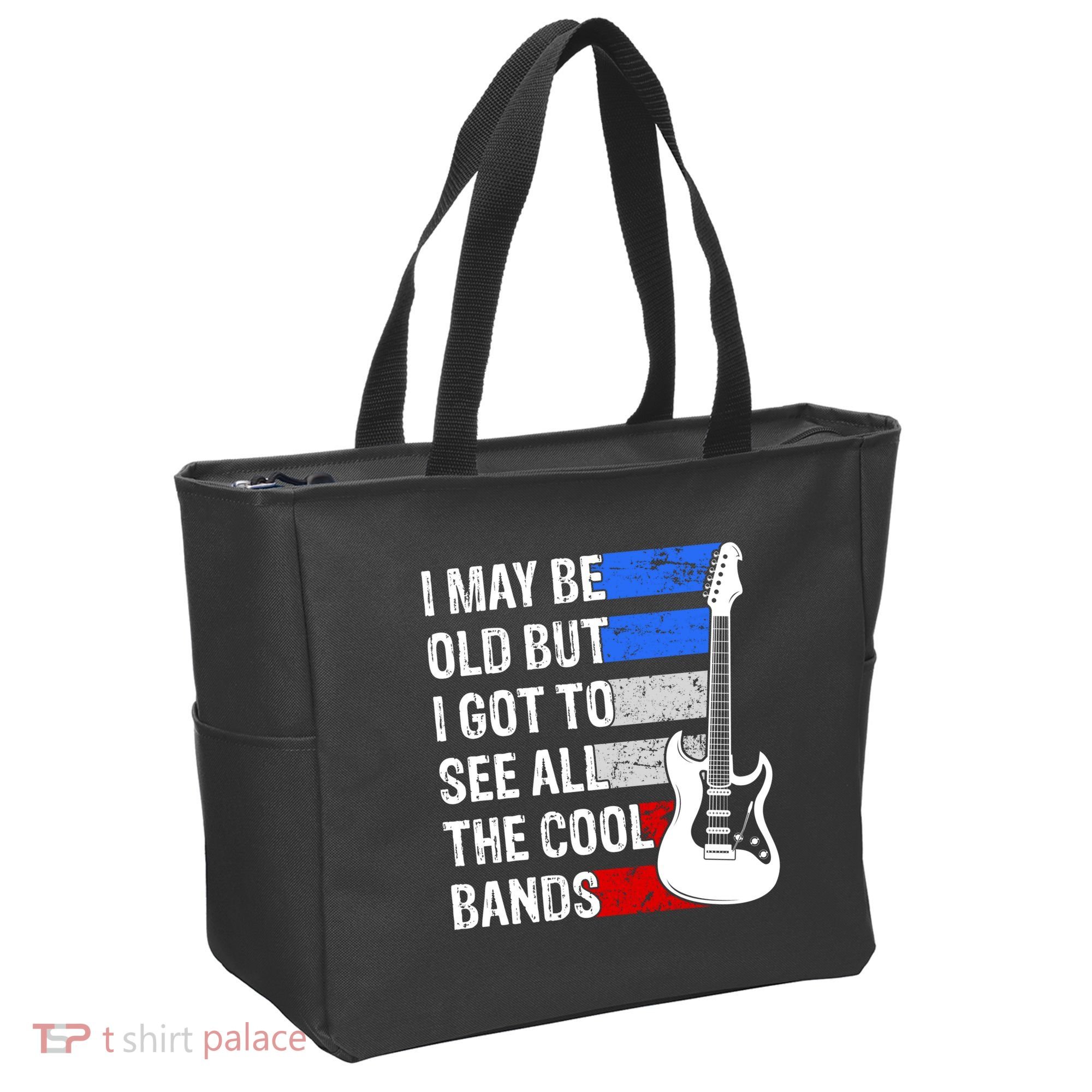 May Be Old Cool Bands Classic Music Tote Bag