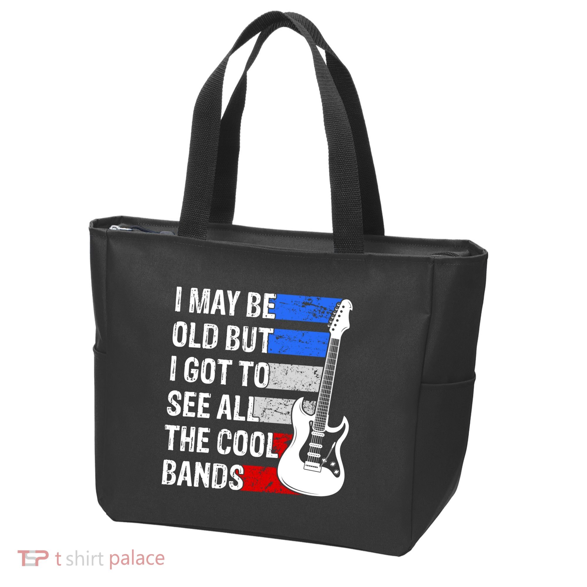 May Be Old Cool Bands Classic Music Tote Bag