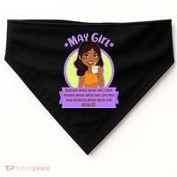 May Birthday Girl Knows More Than You Realize USA-Made Doggie Bandana thumb 0