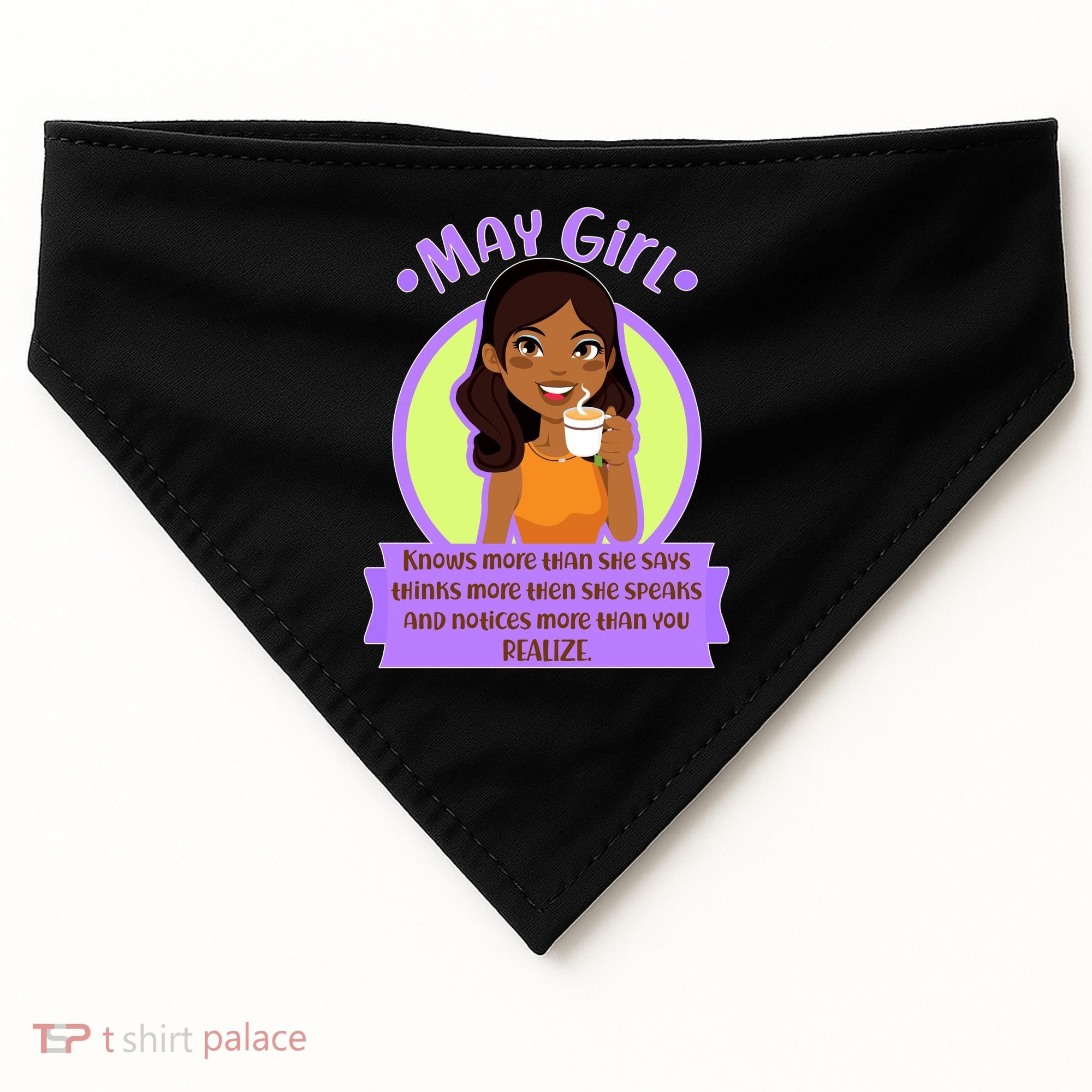 May Birthday Girl Knows More Than You Realize USA-Made Doggie Bandana