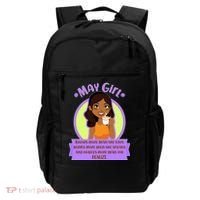 May Birthday Girl Knows More Than You Realize Backpack thumb 0