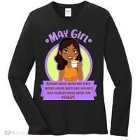 May Birthday Girl Knows More Than You Realize Women's Long Sleeve Shirt thumb 0