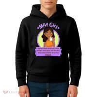 May Birthday Girl Knows More Than You Realize Kids Hoodie thumb 4