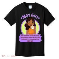 May Birthday Girl Knows More Than You Realize Kids T-Shirt thumb 0