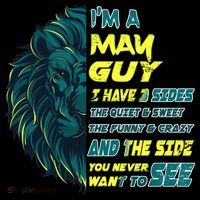 May Birthday Guy Has 3 Sides Sweet Funny Crazy  Ornament thumb 1