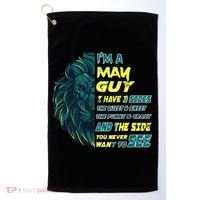 May Birthday Guy Has 3 Sides Sweet Funny Crazy  Golf Towel thumb 0