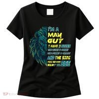 May Birthday Guy Has 3 Sides Sweet Funny Crazy  Women's T-Shirt thumb 0